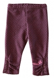 Whoopi Legging night berry mit weißen Tupfen