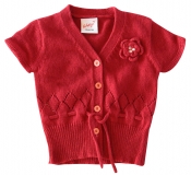 Whoopi Strick-Cardigan / Jacke rot