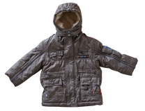 Whoopi Winter-Kapuzen-Jacke grau