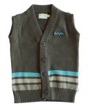 Ducky Beau Jungs Ärmellose Weste dark brown