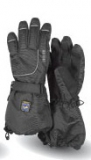 KETCH Fingerhandschuhe schwarz mit Membrane