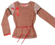 Kiezel-tje Shirt/Longsleeve khaki-rot