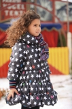Mim-Pi Winterjacke Stars schwarz-weiss
