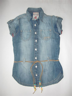 RETOUR Jeans Bluse / Tunika blue denim