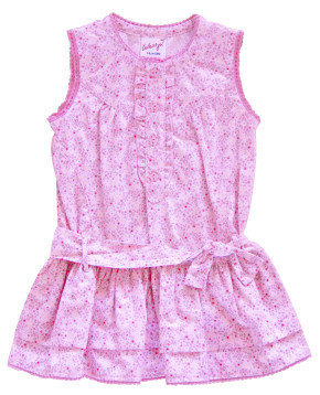 Whoopi Kleid Blümchenallover pink rose