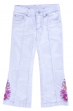Whoopi Jeans weiss bestickt