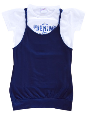 Whoopi T-Shirt und Top weiss blau