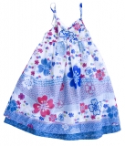 Whoopi Kleid Tunika blau-weiss-rot bedruckt