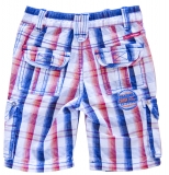 Whoopi Cargo Bermuda Karo blau-rot-weiss