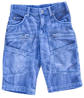 Whoopi Jeans-Bermuda blue denim
