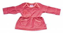 Ducky Beau Shirt Longsleeve gestreift rot-coralle