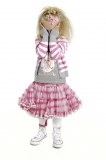 Mim-Pi Strickjacke soft pink-weiss