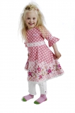 Mim-Pi Kleid soft pink-weiss Gr. 98