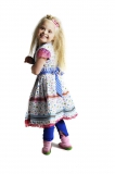 Mim-Pi Kleid weiss-blau-pink