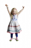Mim-Pi Kleid weiss-blau-pink