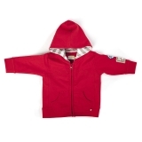 Ducky Beau Sweat-Jacke / Cardigan rot