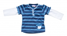 Ducky Beau Shirt Longsleeve gestreift midnight blue