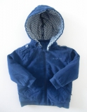 Ducky Beau Cord-Kapuzenjacke navy