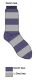 Bonnie Doon Kinder Socken Streifen denim-grau
