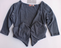 CKS Cardigan gestreift graphit-weiss Griffa