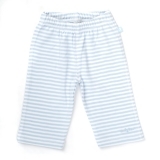 Ducky Beau Hose gestreift weiß-hellblau