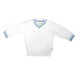 Ducky Beau Strick-Pullover, weiss