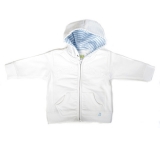 Ducky Beau Sweat-Jacke / Cardigan weiß