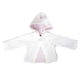 Ducky Beau Sweat-Jacke / Cardigan weiss