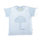 Ducky Beau T-Shirt Streifen hellblau-weiß