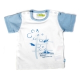 Ducky Beau T-Shirt hellblau-weiß