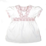 Ducky Beau Tunika / Kleid weiss-rosa