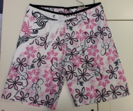 Scorpion Bay Boardshort Micro Beach weiss-pink-schwarz