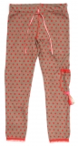 Kiezel-tje Legging gepunktet khaki-rot