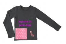 Kiezel-tje Langarm-Shirt pink star