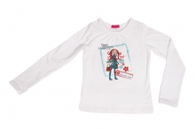 Kiezel-tje Langarmshirt / Longsleeve weiss mit Print
