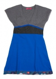 Kiezel-tje Tunika / Kleid grau-kornblau
