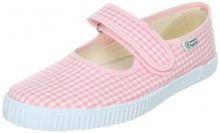 NATURAL WORLD Mädchen Schuhe Vichy-Karo rosa-weiss
