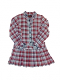 Paglie Karo-Tunika / Kleid navy-rot-weiss