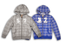 RETOUR Jeans Sweat-Jacke Melvin blau