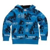 Lego Wear Sweat-Kapuzen-Cardigan / Jacke mittelblau