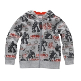 Lego Wear Sweat-Kapuzen-Cardigan / Jacke grau melange