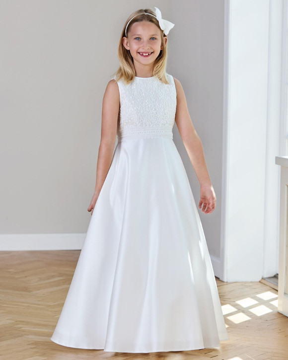 LILLY Kommunionkleid festives Kleid lang creme