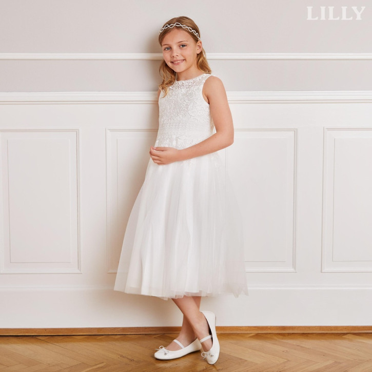 LILLY Kommunionkleid festives Kleid 3/4-lang creme 134