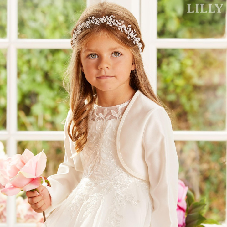 LILLY Satin Bolero creme