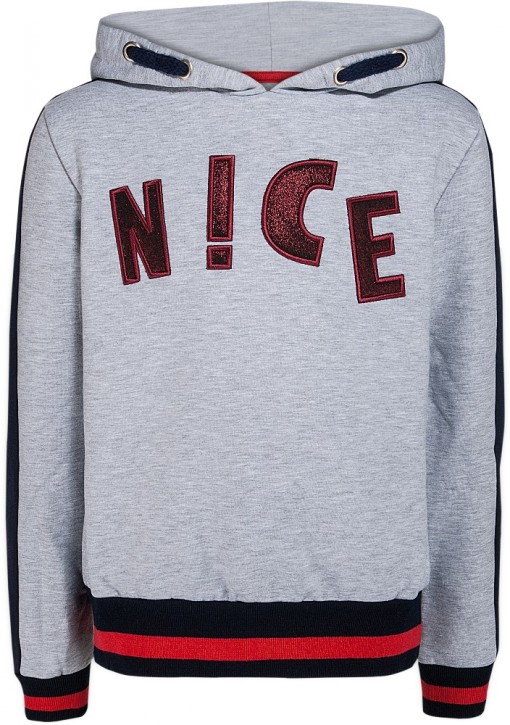 Blue Effect Mädchen Boxy Kapuzen-Sweat-Shirt NICE hellgrau melange Blue Effect Mädchen Boxy Kapuzen-Sweat-Shirt NICE hellgrau melange