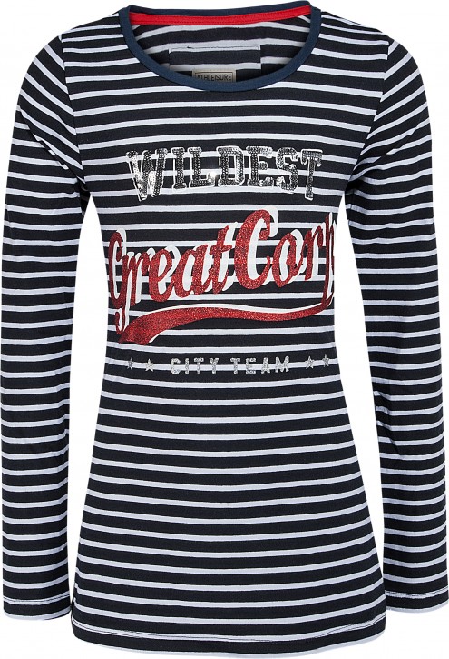Blue Effect Mädchen Langarm-Shirt Streifen GREAT CORP nachtblau weiß Blue Effect Mädchen Langarm-Shirt Streifen GREAT CORP nachtblau weiß