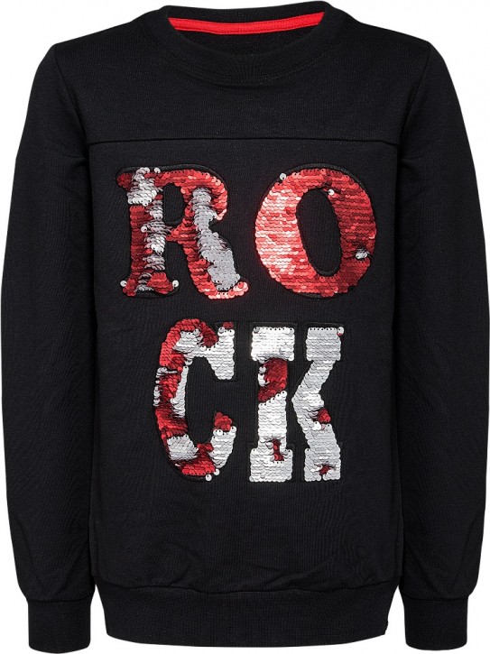 Blue Effect Mädchen Sweat-Shirt Wendepailletten ROCK schwarz Blue Effect Mädchen Sweat-Shirt Wendepailletten ROCK schwarz