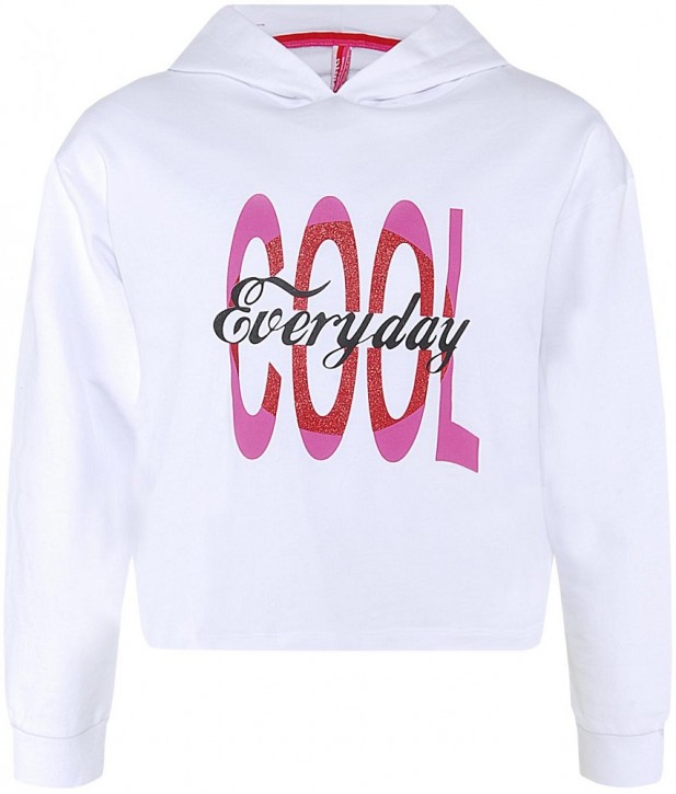 Blue Effect Mädchen Boxy-Kapuzen-Sweat-Shirt / Hoodie COOL Everyday schneeweiß Blue Effect Mädchen Boxy-Kapuzen-Sweat-Shirt / Hoodie COOL Everyday schneeweiß