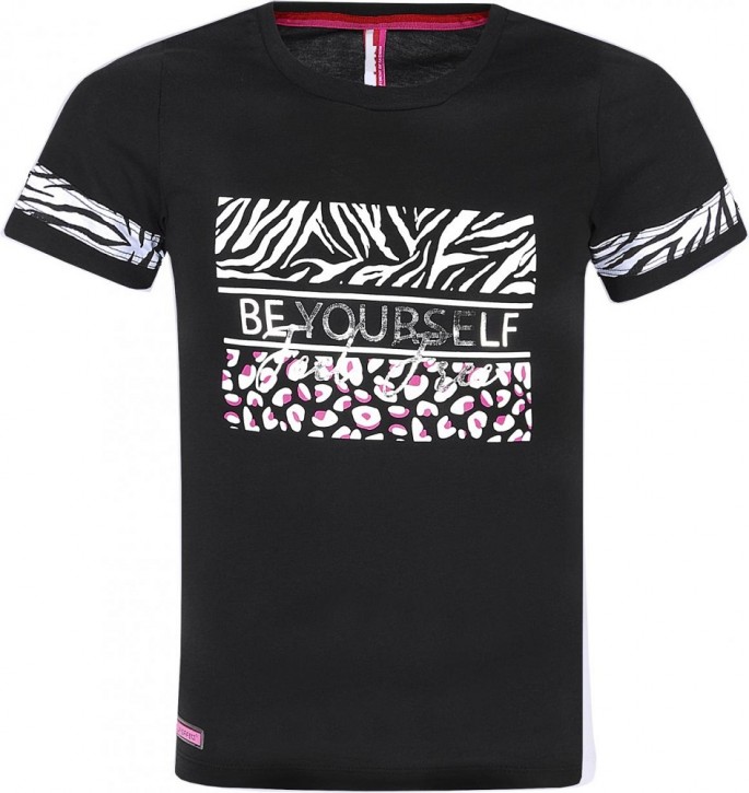 Blue Effect Mädchen T-Shirt BE YOURSELF schwarz Blue Effect Mädchen T-Shirt BE YOURSELF schwarz