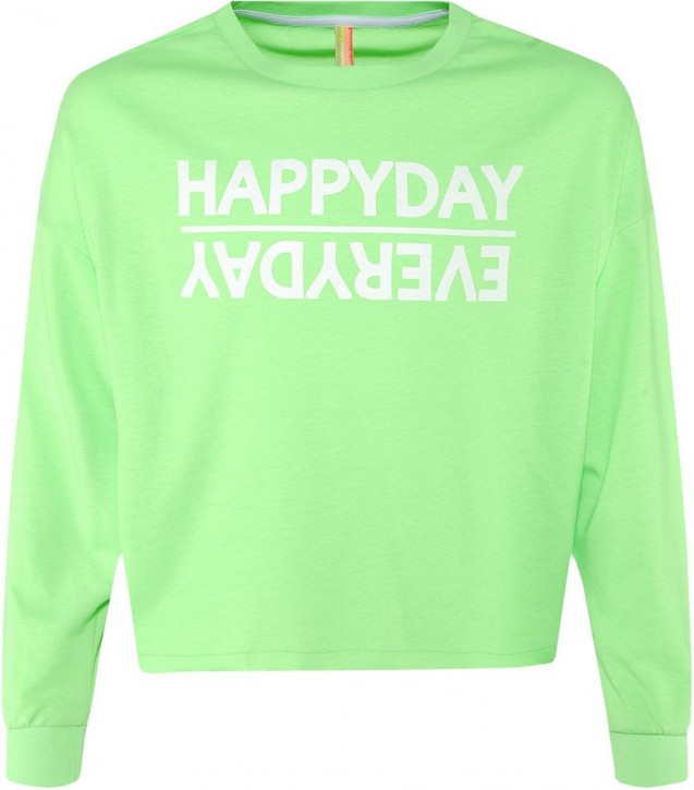 Blue Effect Mädchen Boxy-Sweat-Shirt HAPPYDAY neongrün Blue Effect Mädchen Boxy-Sweat-Shirt HAPPYDAY neongrün
